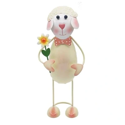 Image of Lesser &amp; Pavey Sheep with Flower Garden Ornaments Lovely Gardening Gifts For Women Men Designed By Bright Eyes Decorations Any