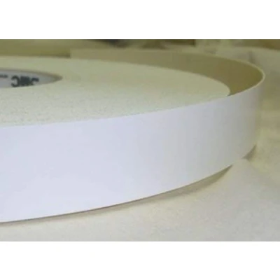 Image of Vale Veneers Pre Glued Iron on Melamine White Gloss Edging Tape 22mm Wide x 5 Metres.