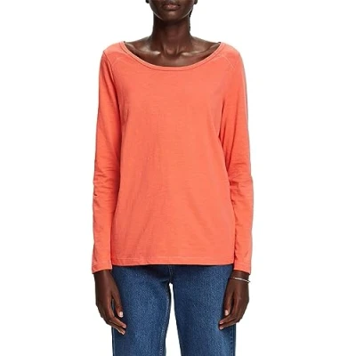 Image of ESPRIT Women&#039;s 083ee1k318 T Shirt, 640/Coral Red, XXS
