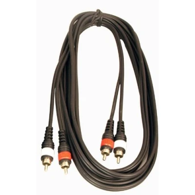 Image of Cobra 2 X Phono RCA To Leads 6 metre, Flexible cable