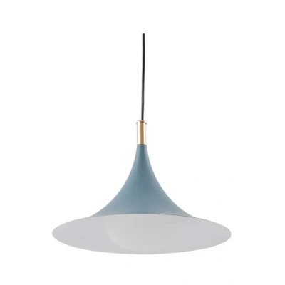 Image of Lindby pendant light Jarl, blue, metal, Ø 35 cm, G9
