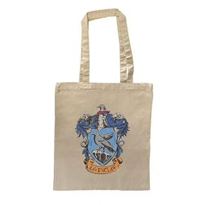 Image of Bioworld Harry Potter Hogwarts Ravenclaw Crest Tote Bag