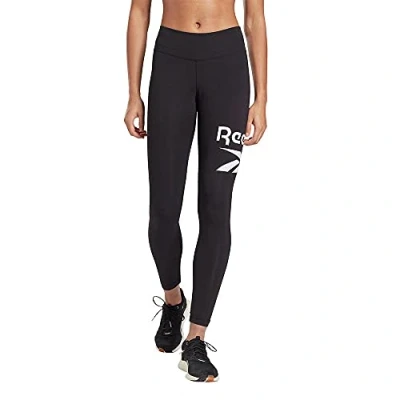Image of Reebok Womens Identity Logo Leggings, Black, M Petite EU