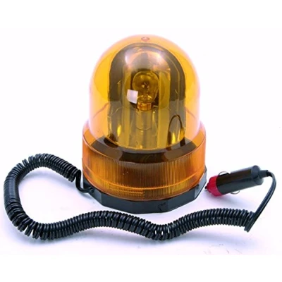 Image of CAR BREAKDOWN AMBER FLASHING REVOLVING ORANGE BEACON RECOVERY LIGHT ROTATING 12v
