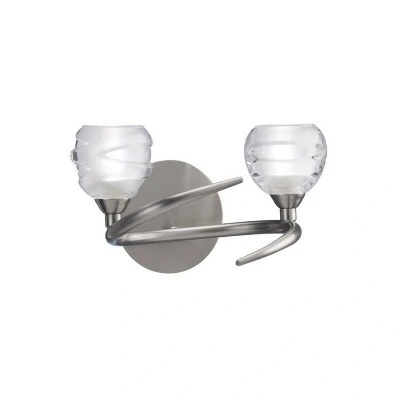 Image of Loop Wall Lamp Switched 2 Light G9 ECO, Satin Nickel