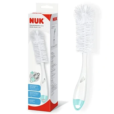 Image of NUK 2 in 1 Flexible Bottle Brush Baby &amp; Teat