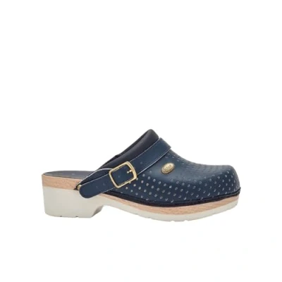 Image of Scholl Men&#039;s Supercomfort Medical Professional Clog, Blue, 6.5 UK