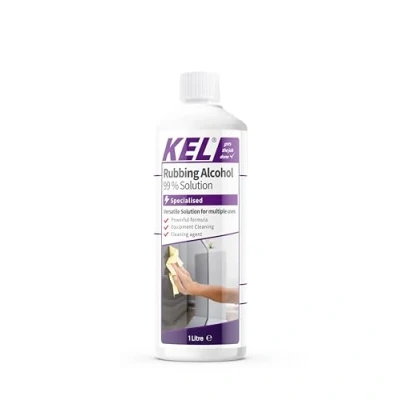 Image of KEL All Purpose Rubbing Alcohol Isopropyl 99.9% Pure Isopropanol IPA for Cleaning 1 Litre