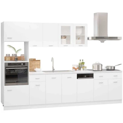Image of vidaXL 7 Piece Kitchen Cabinet Set Lyon White Engineered Wood