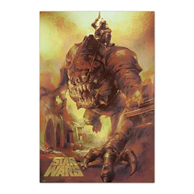 Image of Grupo Erik Official Star Wars Rancor Ride Poster 36 x 24 inches / 91.5 61 cm Shipped Rolled Up Cool Posters Art and Prints Wall