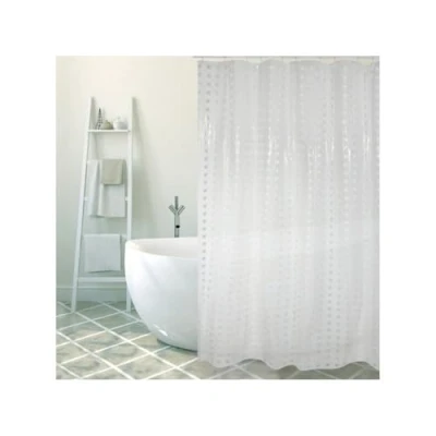 Image of MSV &quot;Little Dots Polyvinyl Chloride Shower Curtain, Multi Colour, 200 x 180 cm