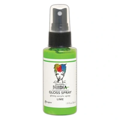 Image of Dina Wakley Media Ranger Gloss Sprays Lime, 56 ml (Pack of 1)