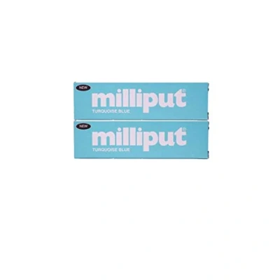 Image of New 2X Turquoise Blue Milliput, Woodturning, Jewellery Making, Modelling, Sculpting, Restoration Work. (X8174a) Free UK Postage