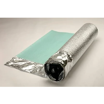 Image of Imperial Studios Comfort Silver Underlay 3mm Acoustic for Wood or Laminate Flooring Barrier Plus Foil Damp Proof Membrane 10㎡