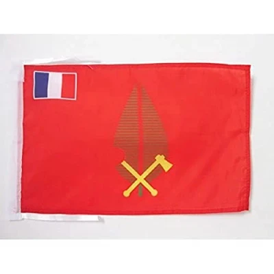 Image of AZ Flag Chiefdom of Alo 18&#039;&#039; x 12&#039;&#039; 100% Polyester Kingdom Futuna Small Banner with Two Cords Fade Resistant Vivid Colors 18x12 in 45x30 Cm