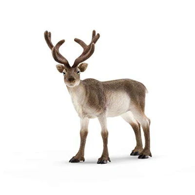 Image of SCHLEICH 14837 Reindeer Wild Life Toy Figurine for children aged 3 8 Years, Brown
