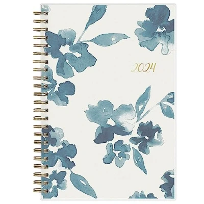 Image of Blue Sky 2024 Weekly and Monthly Planner, January December, 5&quot; x 8&quot;, Frosted Cover, Wirebound, Bakah (137260 24)