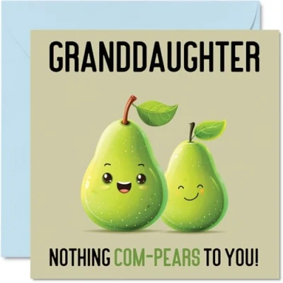 Image of Birthday Cards for Granddaughter Nothing Com Pears Funny Happy Card from Grandparents, Gifts, 145mm x Joke Bday Greeting Women Her