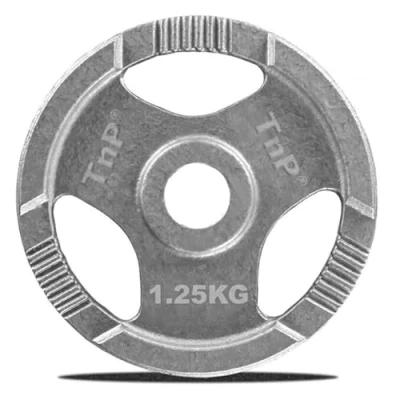Image of TnP Distribution Standard 1&quot; TriGrip Weight Plates Cast Iron Weights Plate Set Tri Grip Radial 1.25kg 2.5kg 5kg 10kg 15kg 20kg 25kg Disc