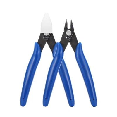 Image of Lolileo 2PCS Wire Cutters, Precision Electrical Cable Flush Side Cutters for Cutting, Diagonal Cutting Pliers Jewelry, Home DIY, Plier Snips Jewellery