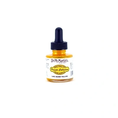 Image of Dr. Ph. Martin&#039;s Liquid Ink, Warm Yellow, 1oz