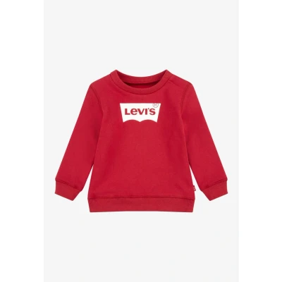 Image of Levi&#039;s Batwing Crewneck Sweatshirt for kids, Size: 16y, Red/white