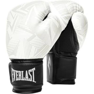 Image of Everlast Unisex Spark Boxing Gloves White Geo 12oz