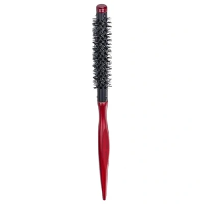 Image of Small Round Hair Brush Roller Quiff Combs Nylon Bristles Brushes Salon Hairdressing For Bangs Beard