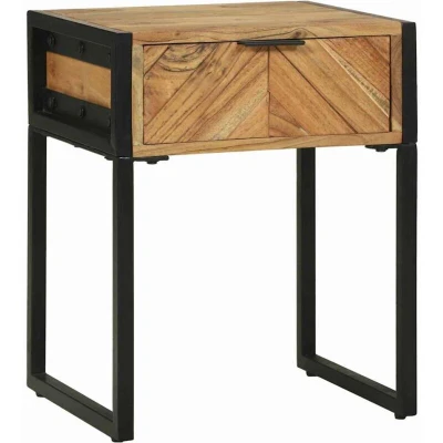 Image of vidaXL Bedside Cabinet 40x35x50 cm Solid Wood Acacia