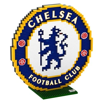 Image of FOCO Football Chelsea FC Premier League One BRXLZ Construction Building Toy Collection Logo