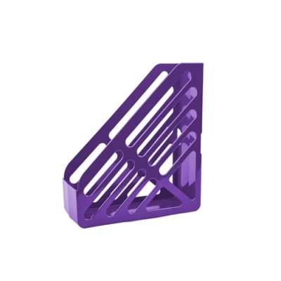 Image of Deflecto Essential Range Maxi Magazine File Holder Purple Desk Organiser
