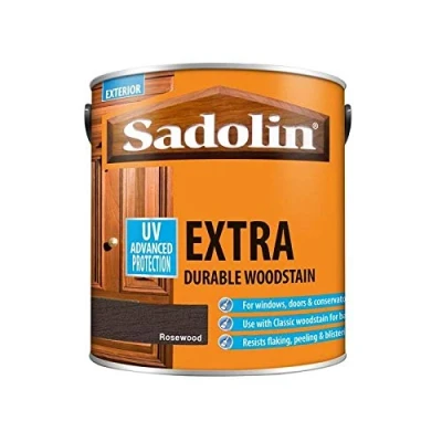 Image of Sadolin EXTRA WOODSTAIN (YELLOW TIN) 2.5lt Rosewood