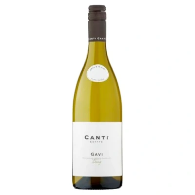 Image of Canti Gavi D.O.C.G. Italian White Dry Wine 12.5%, Cortese Grapes From Piemonte, Floral and Citrusy Flavor with a Fresh, Mineral Taste, 1x750 ml