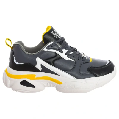 Image of Plein Sport Mens Sports Shoes SIPS1517 Grey Leather Size EU 41