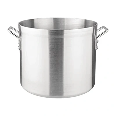 Image of Vogue Deep Boiling Pot 22.7Ltr 286mmx330mm Aluminium Stockpot Saucepan,Silver