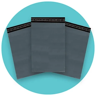 Image of Triplast 4 x 6 Inch Plastic Mailing Postal Bag Grey (Pack of 100)