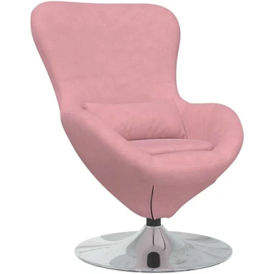 Image of vidaXL Egg Chair Pink Velvet