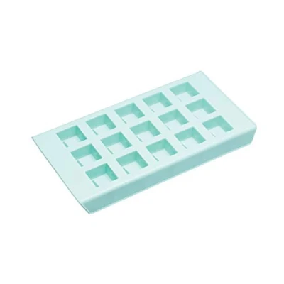 Image of KitchenCraft Chocolate Chunks Silicone Mould, Turquoise