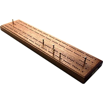 Image of Competition/tournament size British wooden cribbage board