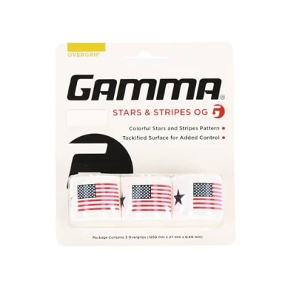 Image of GAMMA Tennis Overgrip, Ideal for Tennis, Pickleball, Squash, Badminton, and Racquetball, Durable Absorbent, Easy to Apply, Customize Your Racquet, Fun Designs