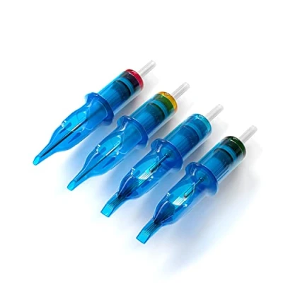 Image of POSEIDON V3 Tattoo Cartridge Needles 30Pcs with Membrane Safety Cartridges Disposable Needle for Artists Round Liner (1007RL)