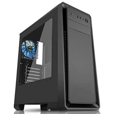 Image of OCHW Dark Star Ultra Fast School Home Office Gaming PC Desktop Computer AMD Athlon 3000G Dual Core ATI Radeon HD Vega 3 Graphics USB 3.0 1000GB HDD 16GB DDR4 Wifi Windows 11