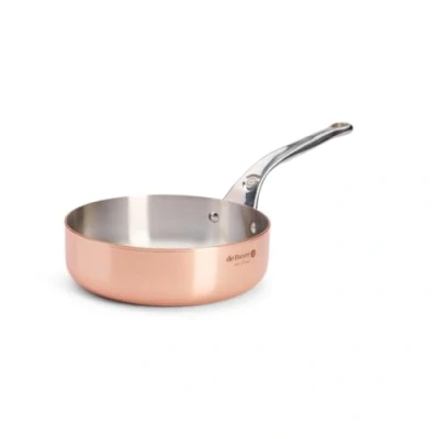 Image of De Buyer 6430.24 Inocuivre Straight Sauté Pan, 2 mm Thick, 24 cm Diameter