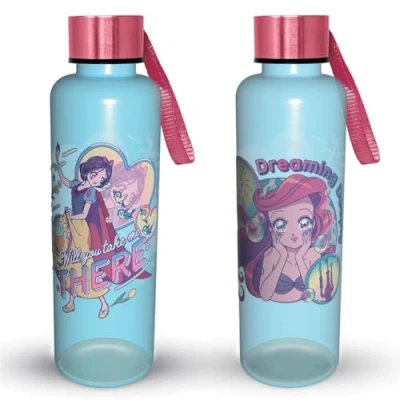 Image of Pyramid International Disney Princess (Manga) Slim Plastic Drinks Bottle, Cute and Functional for Daily Use, 19 fl oz / 525ml, One Size