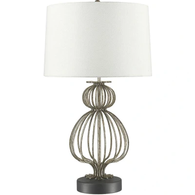 Image of Lafitte 1 Light Table Lamp Silver, E27