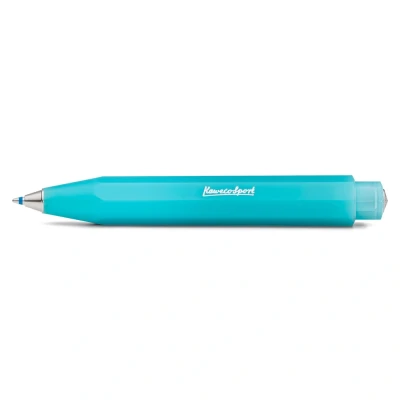 Image of Kaweco FROSTED SPORT Ball Pen Light Blueberry I Retractable Ballpoint in Summery Design with Standard D1 Refills 10.5 cm