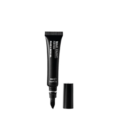 Image of War Paint For Men Lightweight Beard &amp; Brow Gel Vegan Friendly Cruelty Free Quick Drying Invisible Clear Non Stick Formula Styled Facial Hair Makeup Product 8ml