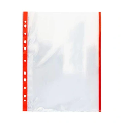 Image of Grafoplas 5501151 Polypropylene Sleeves with Colour Indicator A4 Red