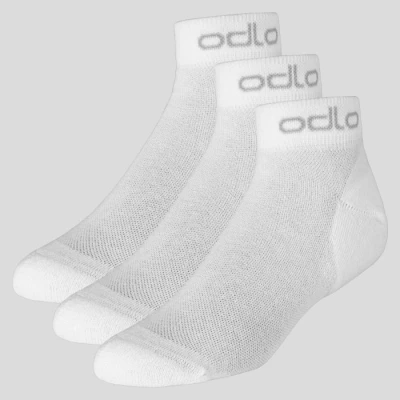 Image of Odlo Unisex Short Socks 3 Pack ACTIVE, white, 36 38