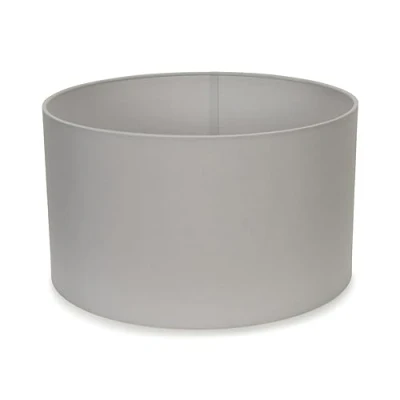 Image of Modern Grey Fabric Cylinder Ceiling Pendant Lampshade/Table Lamp/Floor Lamp Drum Light Shade Medium